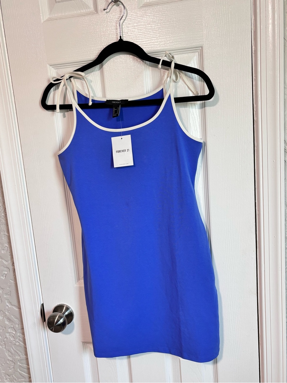 Y2K summer mini dress tie shoulder